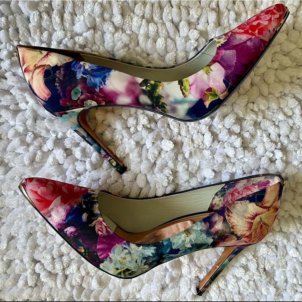 Ted baker floral heels. Worn a few times.